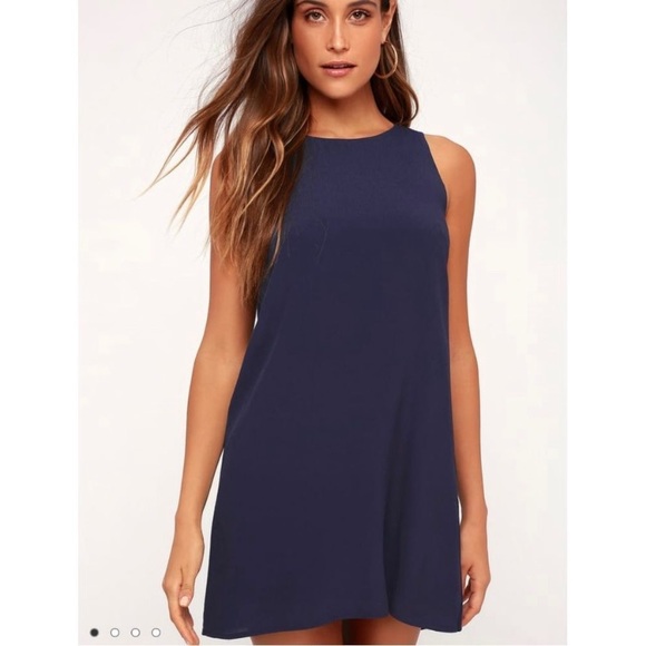 Lulus Dresses & Skirts - Lulus Sassy Sweetheart Navy Blue Casual Shift Dress
